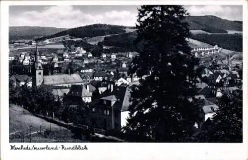 Ak Meschede im Sauerland, Rundblick, Panorama