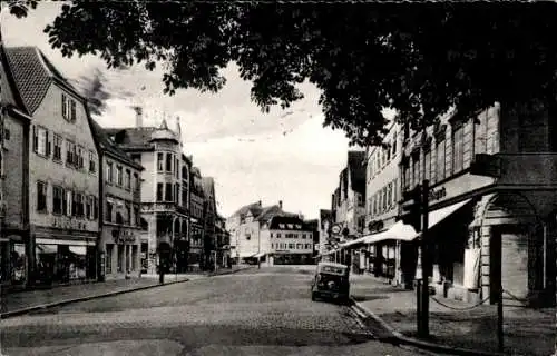 Ak Göppingen in Württemberg, untere Marktstraße