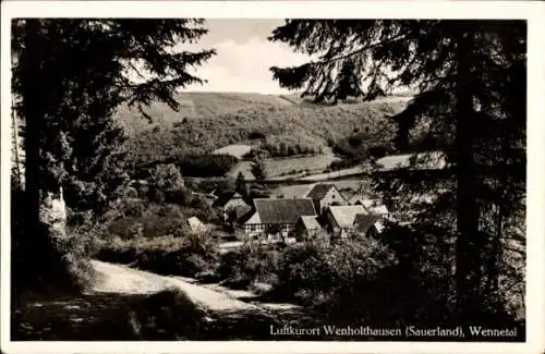 Ak Wenholthausen Eslohe im Hochsauerlandkreis, Blick ins Wennetal