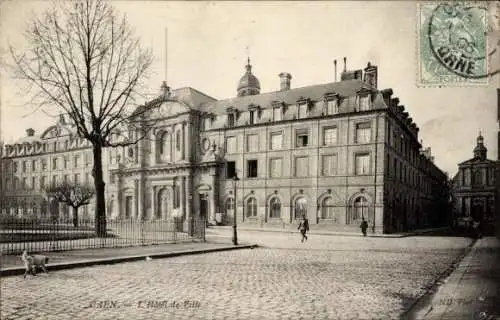 Ak Caen Calvados, Rathaus