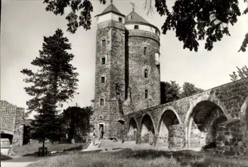 Ak Stolpen in Sachsen, Burg, Johannisturm, Coselturm