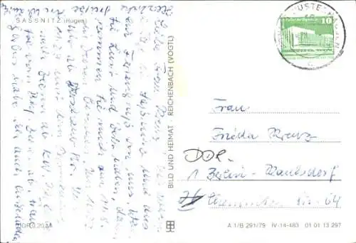 Ak Sassnitz auf Rügen, Panorama