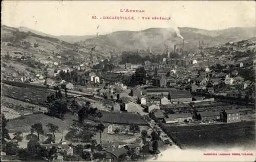 Ak Decazeville Aveyron, Vue Generale