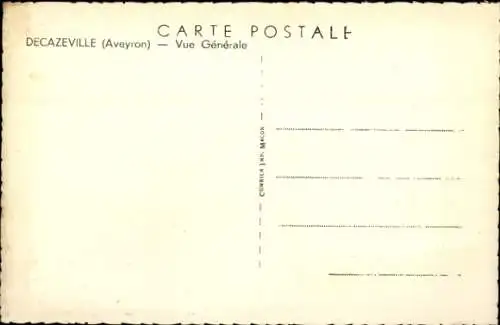 Ak Decazeville Aveyron, Vue generale