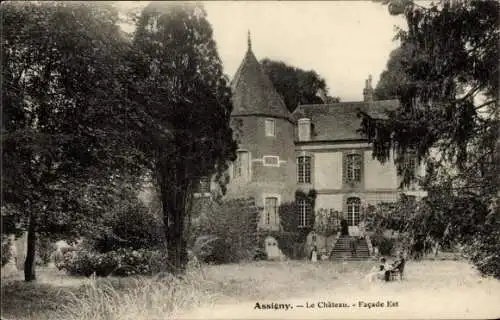 Ak Assigny Cher, Chateau, Facade Est