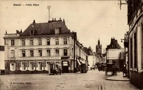 Ak Douai Nord, Estaminet de la Petite Place, Straßenpartie