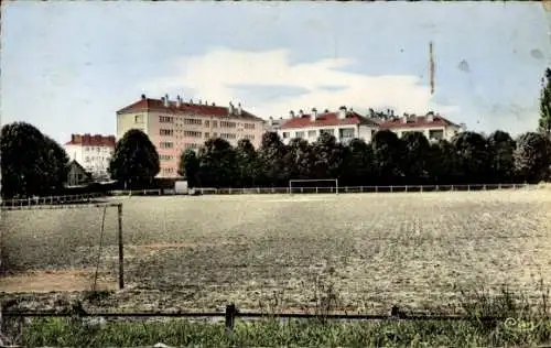 Ak Montataire Oise, Stade, Cites Jean Biondi