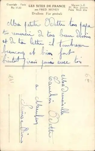 Ak Doullens Somme, Gesamtansicht