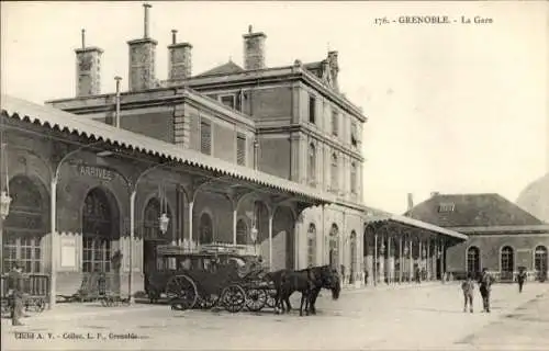 Ak Grenoble Isère, Bahnhof