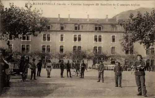 AK Albertville Savoie, Songon-Kaserne, 22. Alpenjägerbataillon, Soldaten