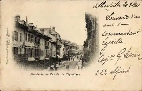 Ak Albertville Savoie, Rue de la République