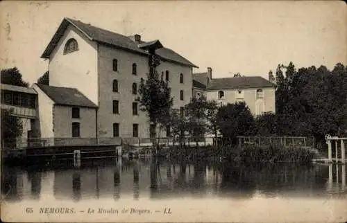 Ak Nemours Seine-et-Marne, The Moulin de Doyers