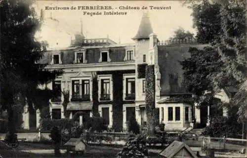 Ak Ferrières Loiret, Château de Touvent, Innenfassade