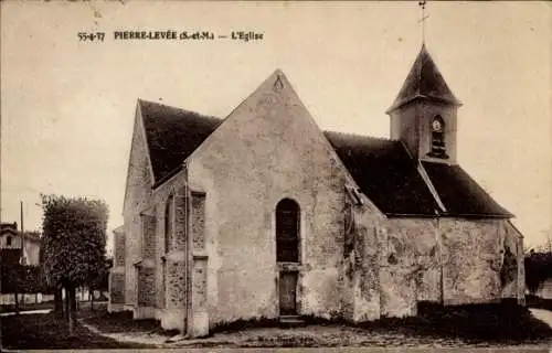 Ak Pierre Levée Seine et Marne, Kirche