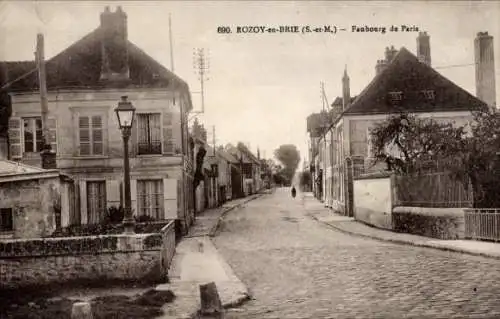 Ak Rozoy Rozay in Brie Seine et Marne, Faubourg de Paris