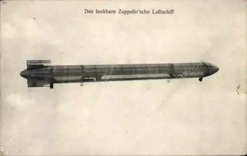 Ak Lenkbares Zeppelinsches Luftschiff