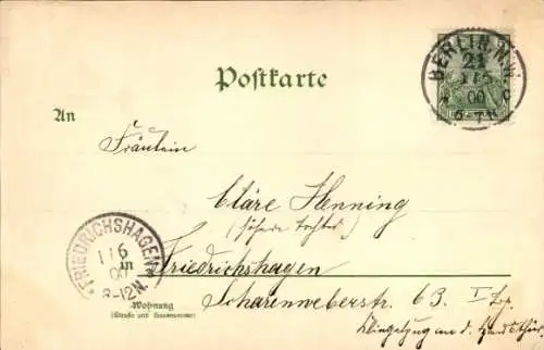 Künstler Litho Mailick, Alfred, Glückwunsch Pfingsten, geschmückte Pferdewagen