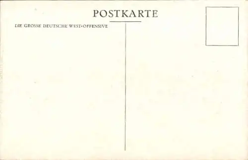 Ak Péronne Somme, Zwei erbeutete englische Langrohrgeschütze, Schienenstrang, Bahngeschütz, 1. WK