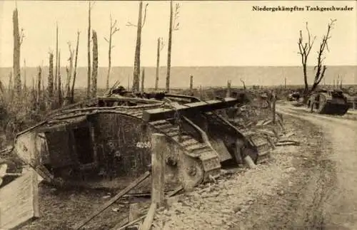 Ak Niedergekämpftes Tankgeschwader, Kaiserzeit
