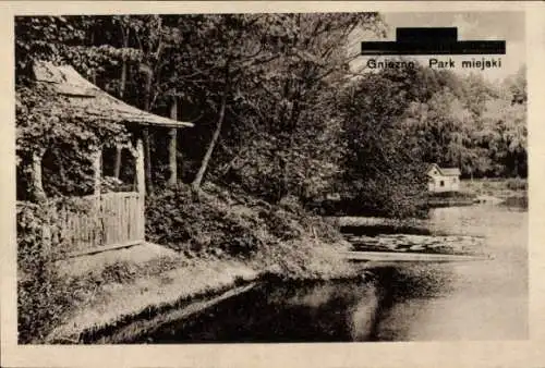 Ak Gniezno Gnesen Posen, Park miejski