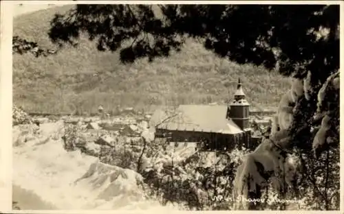 Foto Ak Brașov Brassó Kronstadt Rumänien, Gesamtansicht, Kirche