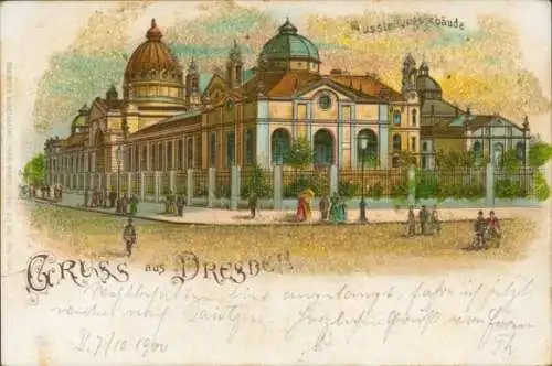 Perl Litho Dresden Altstadt, Ausstellungsgebäude, Städtischer Ausstellungspalast