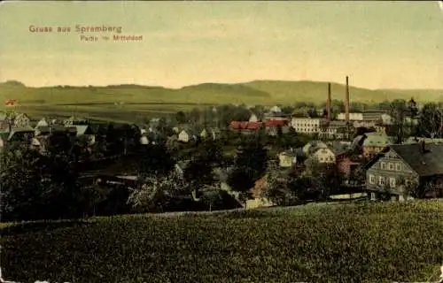 Ak Spremberg in der Lausitz, Ortsansicht, Mitteldorf