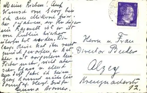 Ak Schorndorf in Württemberg, Post, Unterer Markt, Kirche