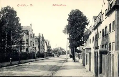 Ak Rochlitz an der Mulde, Bahnhofstraße