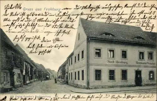 Ak Frohburg in Sachsen, Gasthaus Stadt Altenburg, Inh. Hermann Weiske