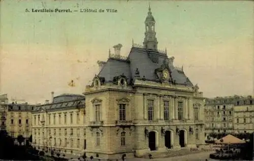 Set von 27 Ak Levallois Perret Hauts de Seine,Mairie de Levallois-Perret, Temple De La Petite Étoile