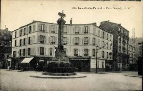 Set von 27 Ak Levallois Perret Hauts de Seine,Mairie de Levallois-Perret, Temple De La Petite Étoile