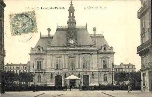 Set von 27 Ak Levallois Perret Hauts de Seine,Mairie de Levallois-Perret, Temple De La Petite Étoile