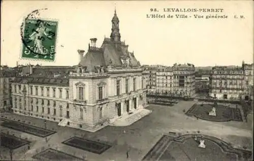 Set von 27 Ak Levallois Perret Hauts de Seine,Mairie de Levallois-Perret, Temple De La Petite Étoile