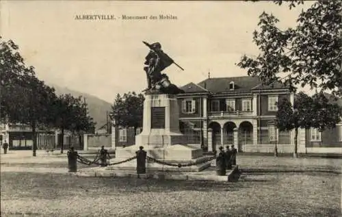 Ak Albertville Savoie, Monument des Mobiles