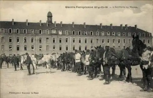 Ak Le Mans Sarthe, Artillerie-Regiment, Krieg 1914-1916