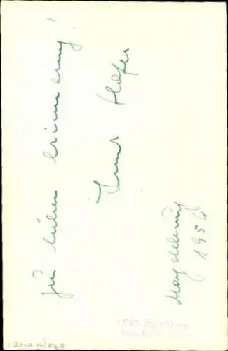 Ak Schauspielerin Irma Höfer, Portrait, Autogramm