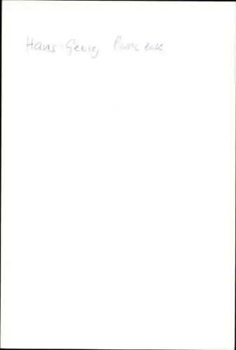 Ak Schauspieler Hans-Georg Panczak, Portrait, Autogramm