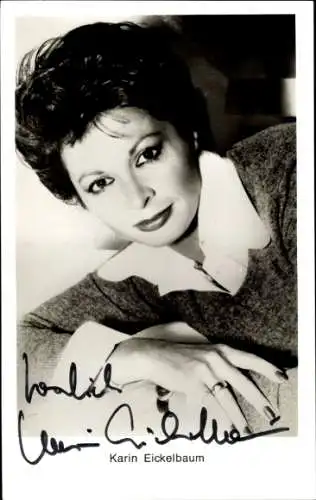 Ak Schauspielerin Karin Eichelbaum, Portrait, Autogramm