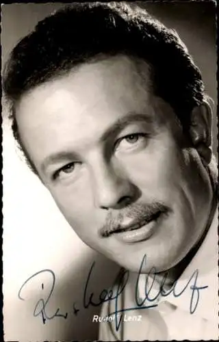 Ak Schauspieler Rudolf Lenz, Portrait, Autogramm