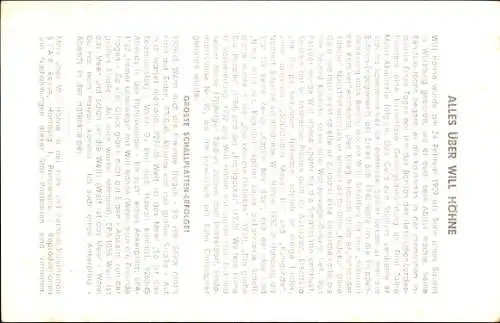 Ak Sänger Will Höhne, Portrait, Autogramm