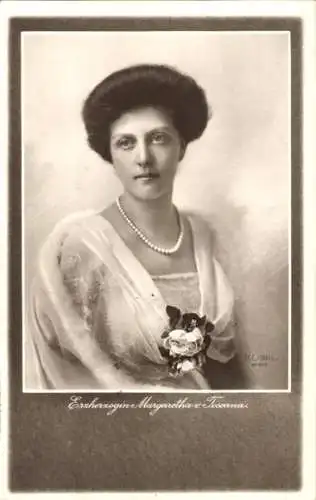 Künstler Ak Kosel, H.C., Erzherzogin Margaretha von Toscana, Portrait