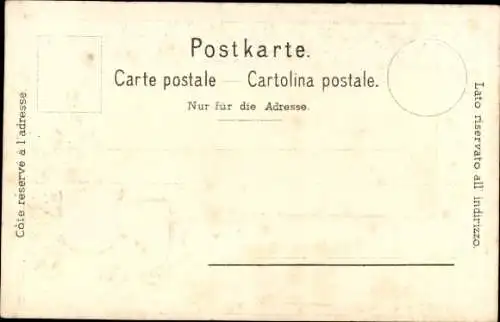 Präge Wappen Passepartout Litho Einsiedeln Kanton Schwyz Schweiz, Kloster