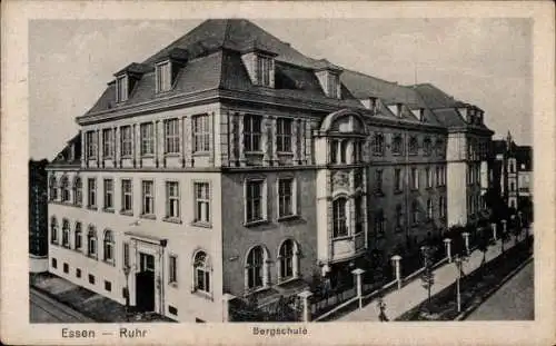 Ak Essen im Ruhrgebiet Nordrhein Westfalen, Bergschule