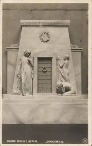 Ak Große Berliner Kunstausstellung 1907, Grabdenkmal, Martin Schauss