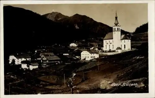 Ak Obertilliach Tirol, Teilansicht, Kirche