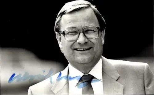 Foto Ak Politiker Ulrich Lang, Portrait, Autogramm