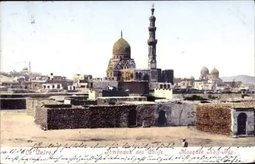 Ak Cairo Kairo Ägypten, Teilansicht mit Kait Bey Moschee