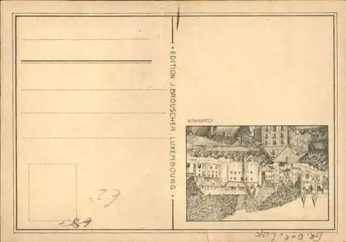 Landkarten Ak Luxemburg Luxembourg, Großherzogin Charlotte von Luxemburg