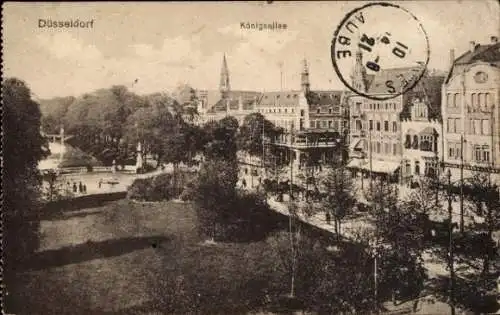 Ak Düsseldorf am Rhein, Königsallee